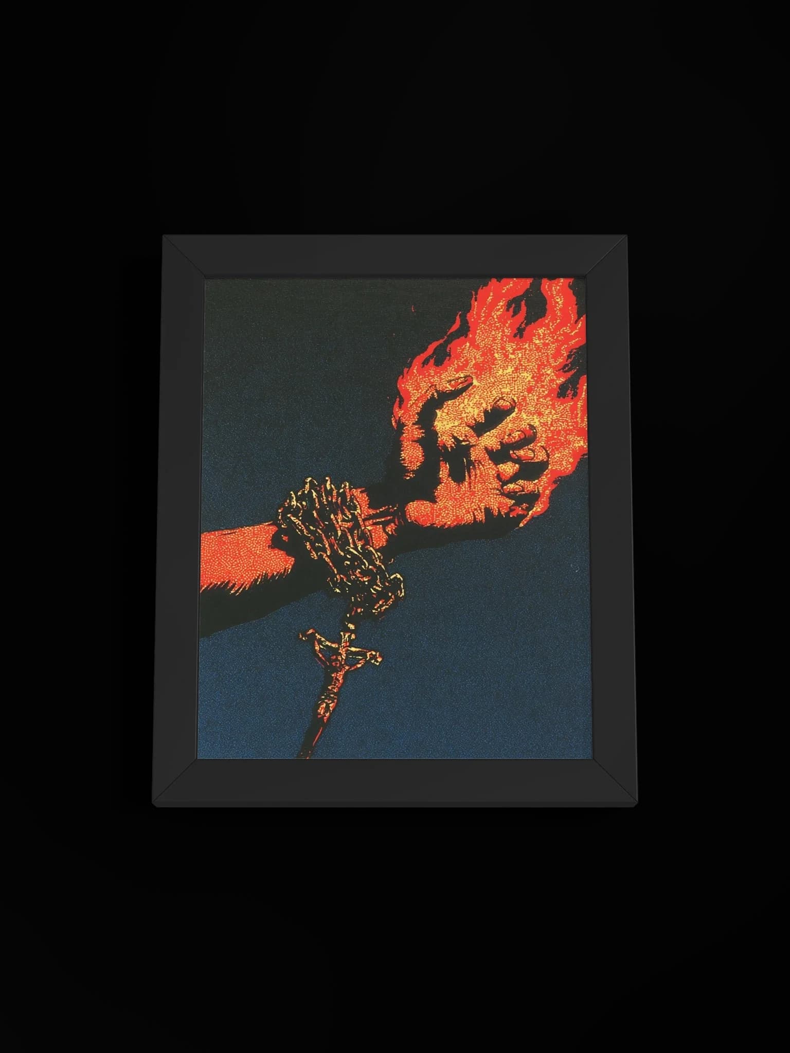 Holy Fire - Framed Art Print, black, view 1