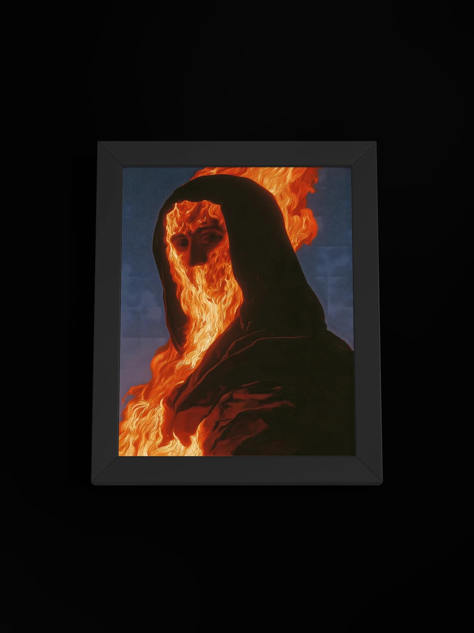 Pillar of Fire - Framed Art Print, black, view 1