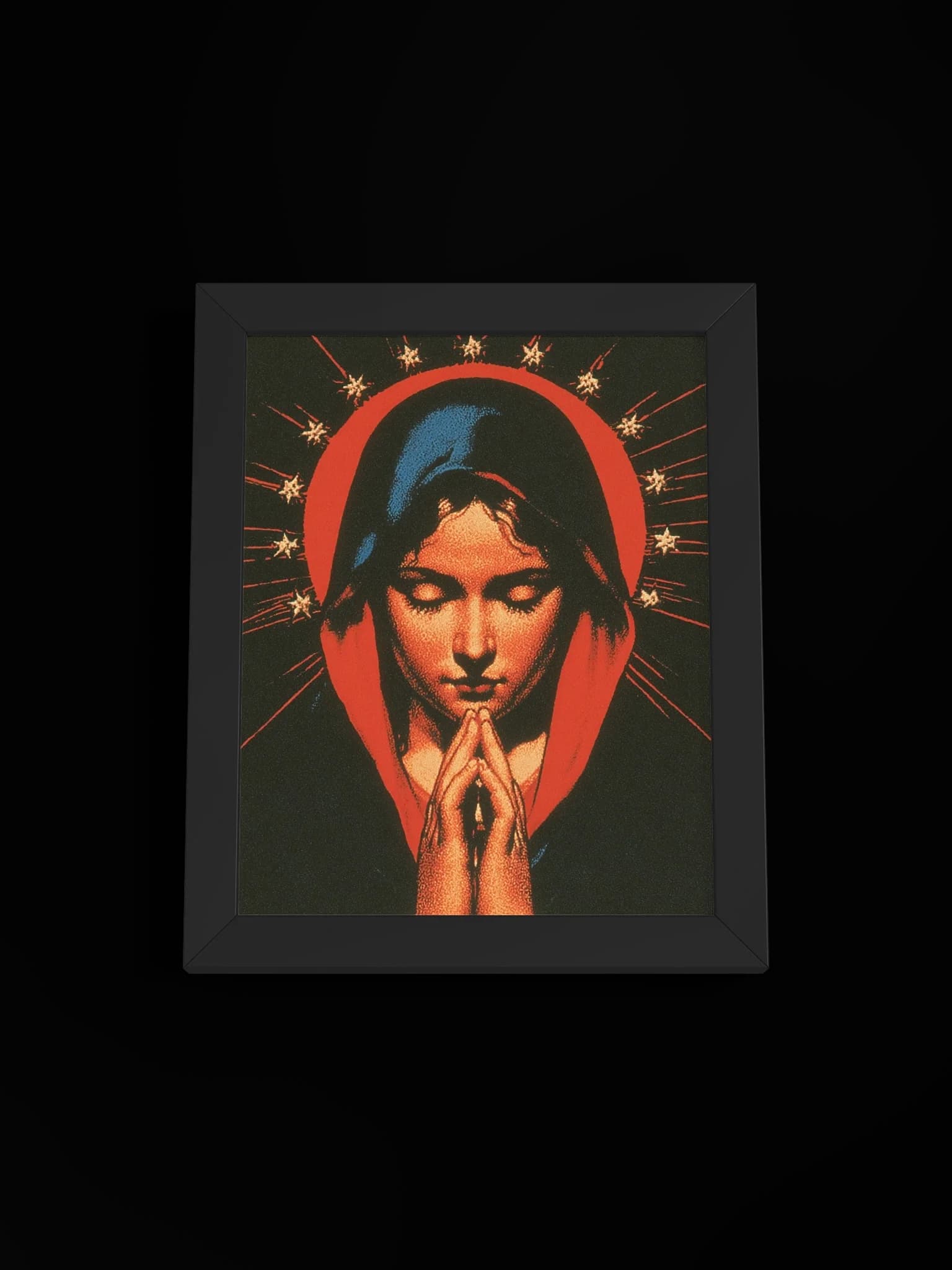 Our Lady - Framed Art Print, black, view 1